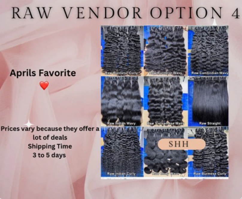 Raw Vendor Option #4